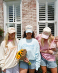 Mommin' - Striped Vintage Trucker Hat