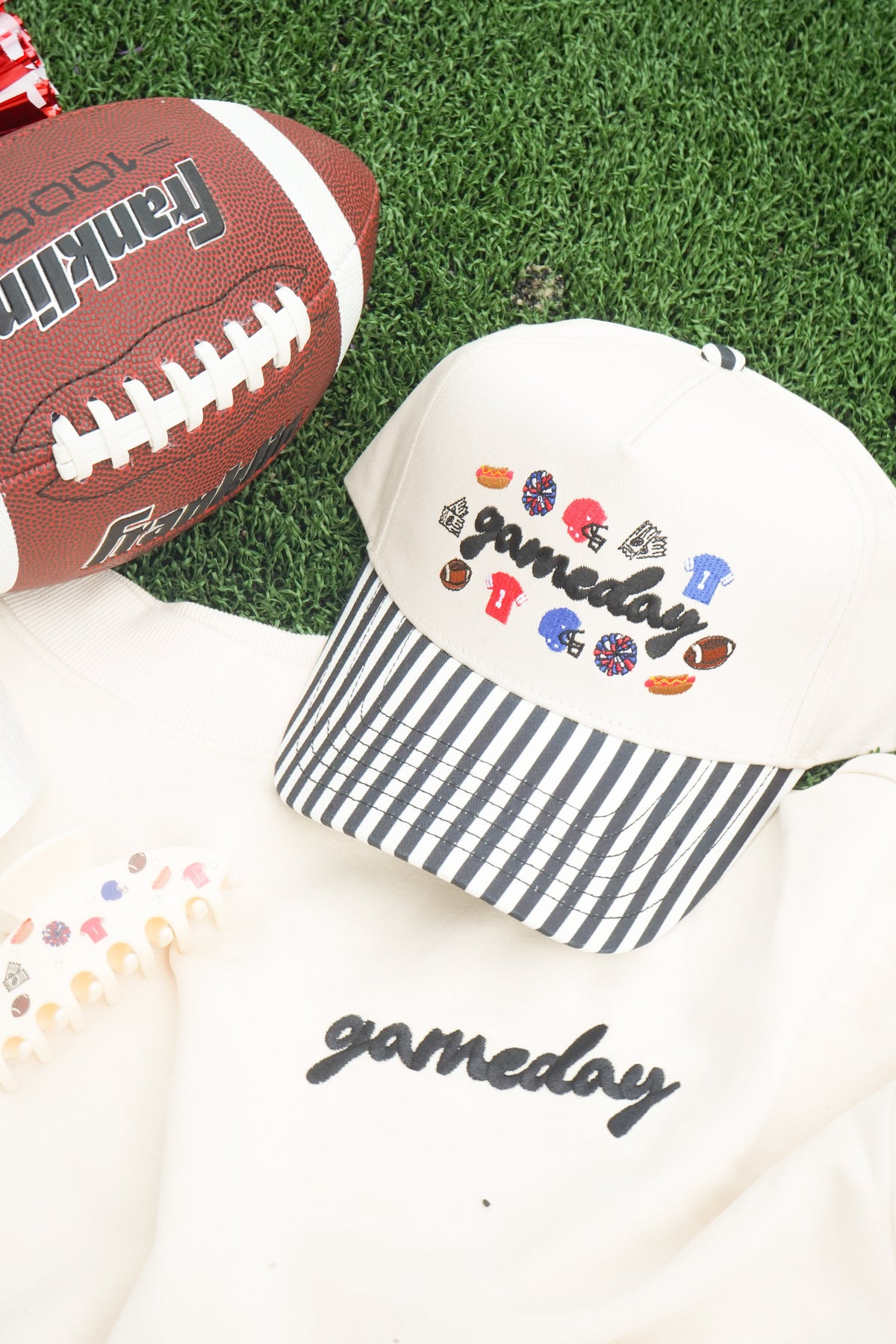 Gameday Icon Black Stripe Trucker Hat KenzKustomz