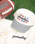 Gameday Icon Black Stripe Trucker Hat KenzKustomz