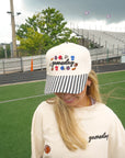Gameday Icon Black Stripe Trucker Hat KenzKustomz