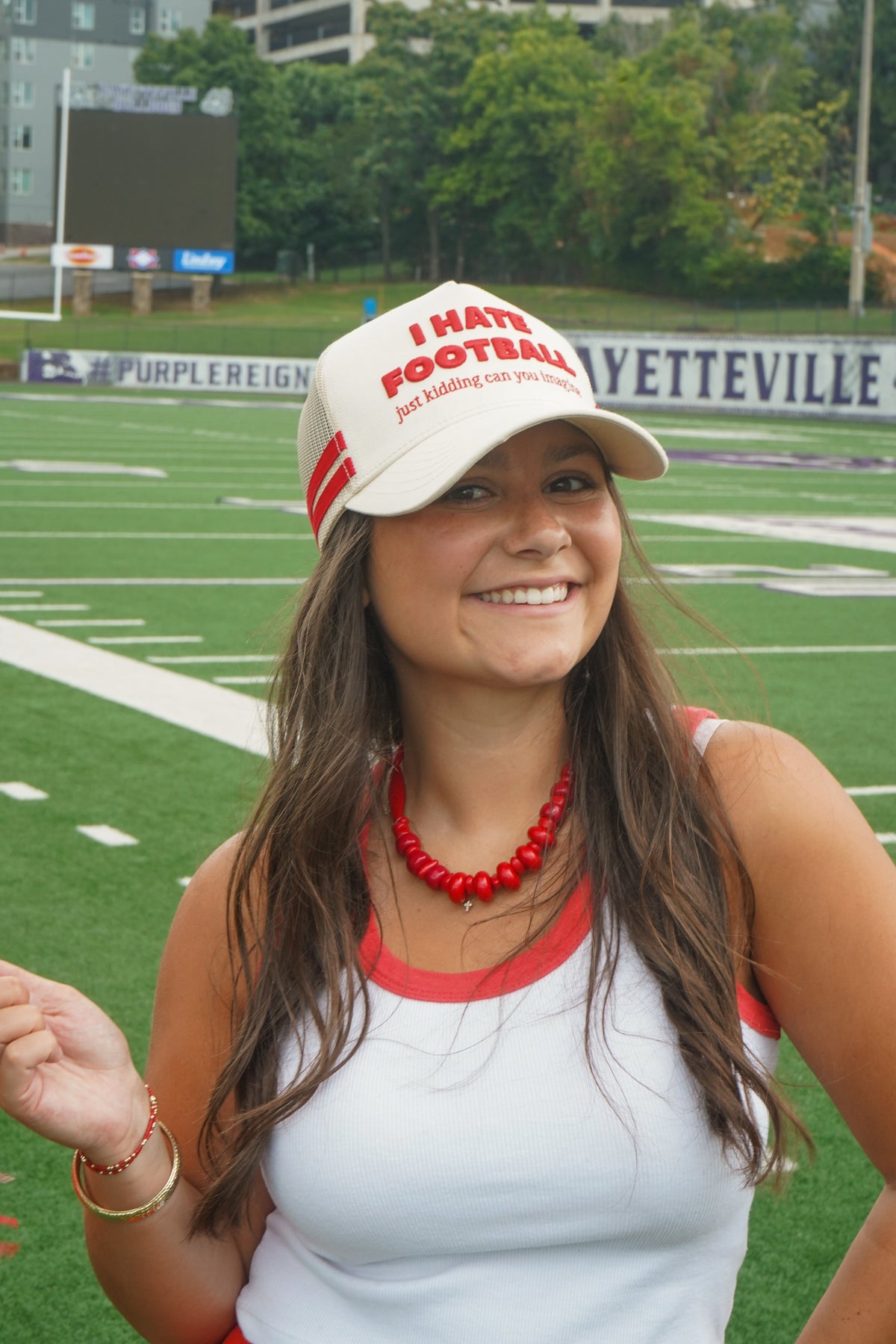 I Hate Football Trucker Hat KenzKustomz