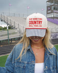 Play Something Country - Navy Pinstripe Trucker Hat KenzKustomz