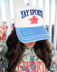 Yay Sports! - Denim Vintage Trucker Hat KenzKustomz