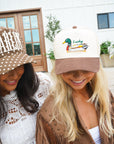 Lucky Duck - Brown Corduroy Trucker Hat KenzKustomz