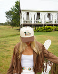 Lucky Duck - Brown Corduroy Trucker Hat KenzKustomz