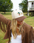 Lucky Duck - Brown Corduroy Trucker Hat KenzKustomz