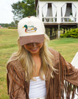 Lucky Duck - Brown Corduroy Trucker Hat KenzKustomz