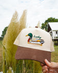 Lucky Duck - Brown Corduroy Trucker Hat KenzKustomz