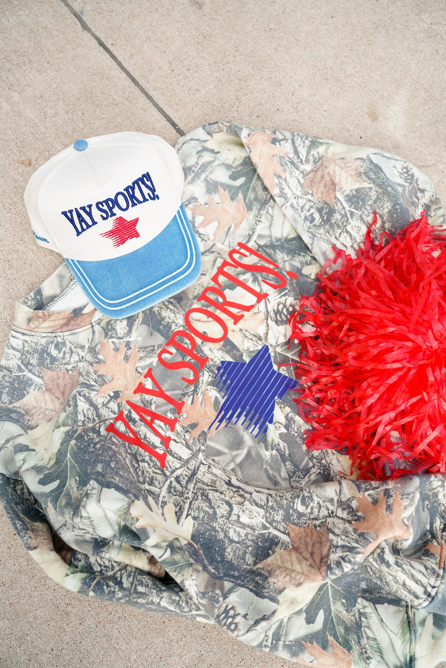 Yay Sports! - Denim Vintage Trucker Hat KenzKustomz