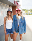 Gameday Tailgate Club - Red Vintage Trucker Hat KenzKustomz