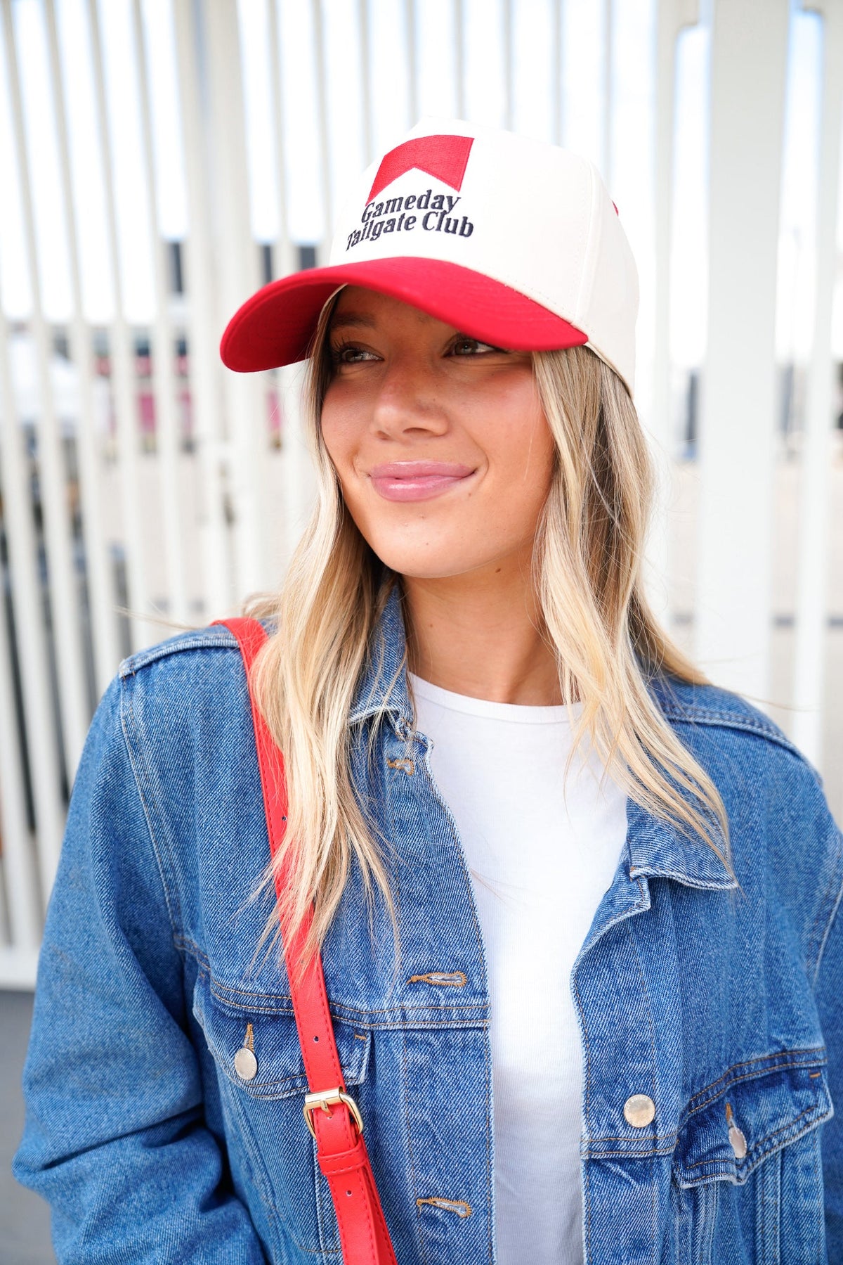Gameday Tailgate Club - Red Vintage Trucker Hat KenzKustomz