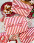 Hair Stuff - Pink & Red Stripes XL Bag