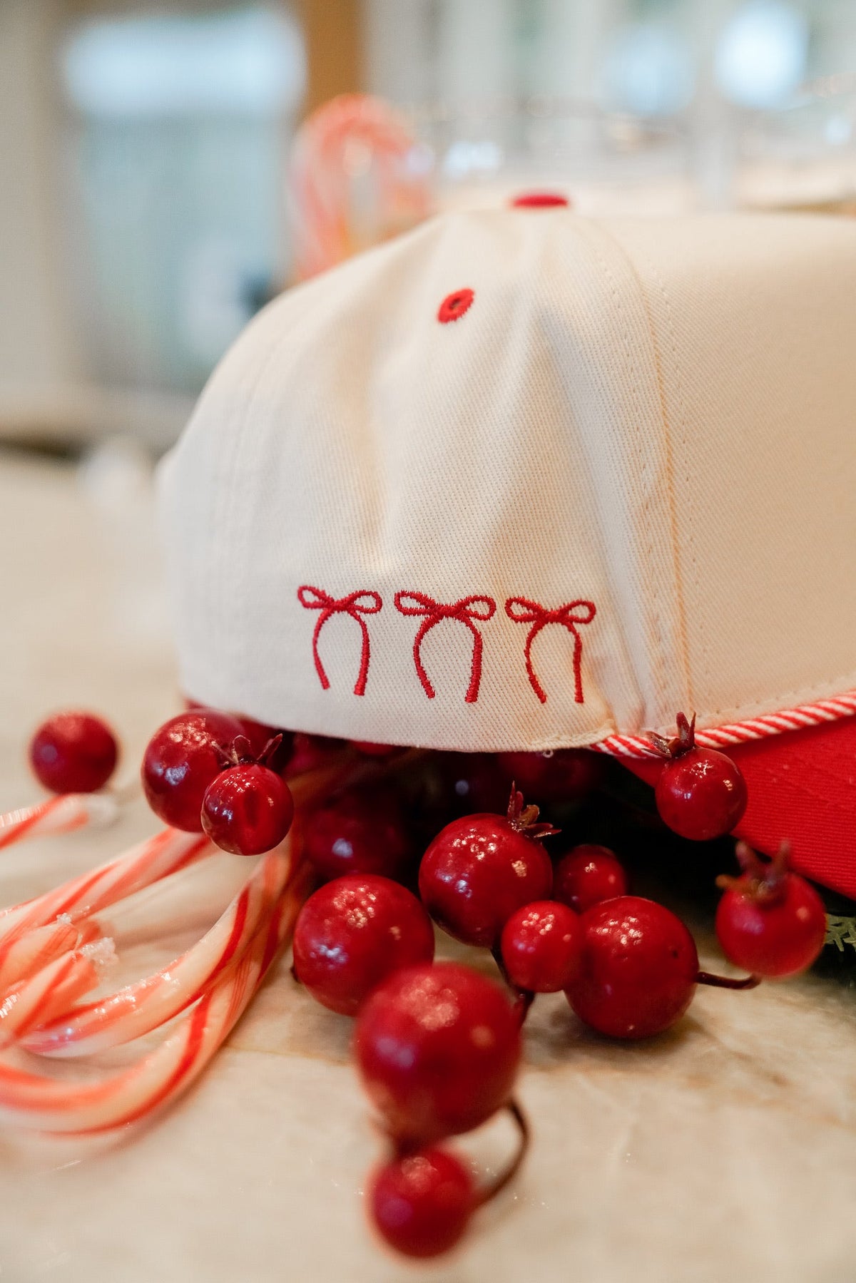 All I Want for Christmas is Cocktails - Red Vintage Trucker Hat KenzKustomz