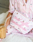 Pink Coffee - Short Sleeve + Pant Pajama Set