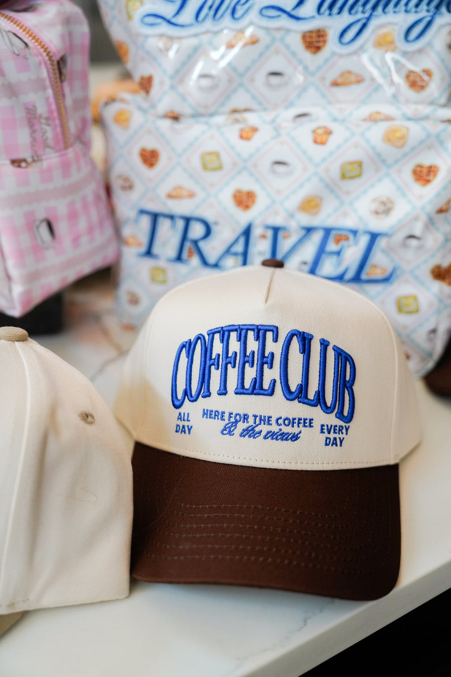 Coffee Club - Brown Vintage Trucker Hat KenzKustomz