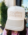 Iced Coffee Connoisseur - Tan Vintage Trucker Hat