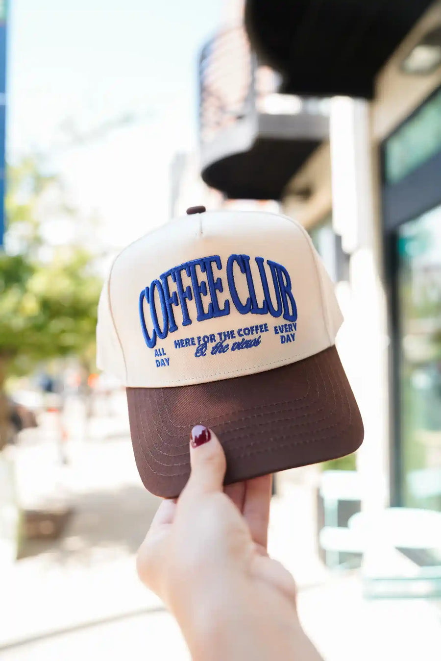 Coffee Club - Brown Vintage Trucker Hat KenzKustomz