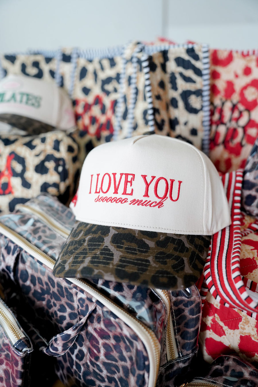 I Love You Sooooo Much - Leopard Vintage Hat KenzKustomz