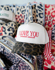 I Love You Sooooo Much - Leopard Vintage Hat