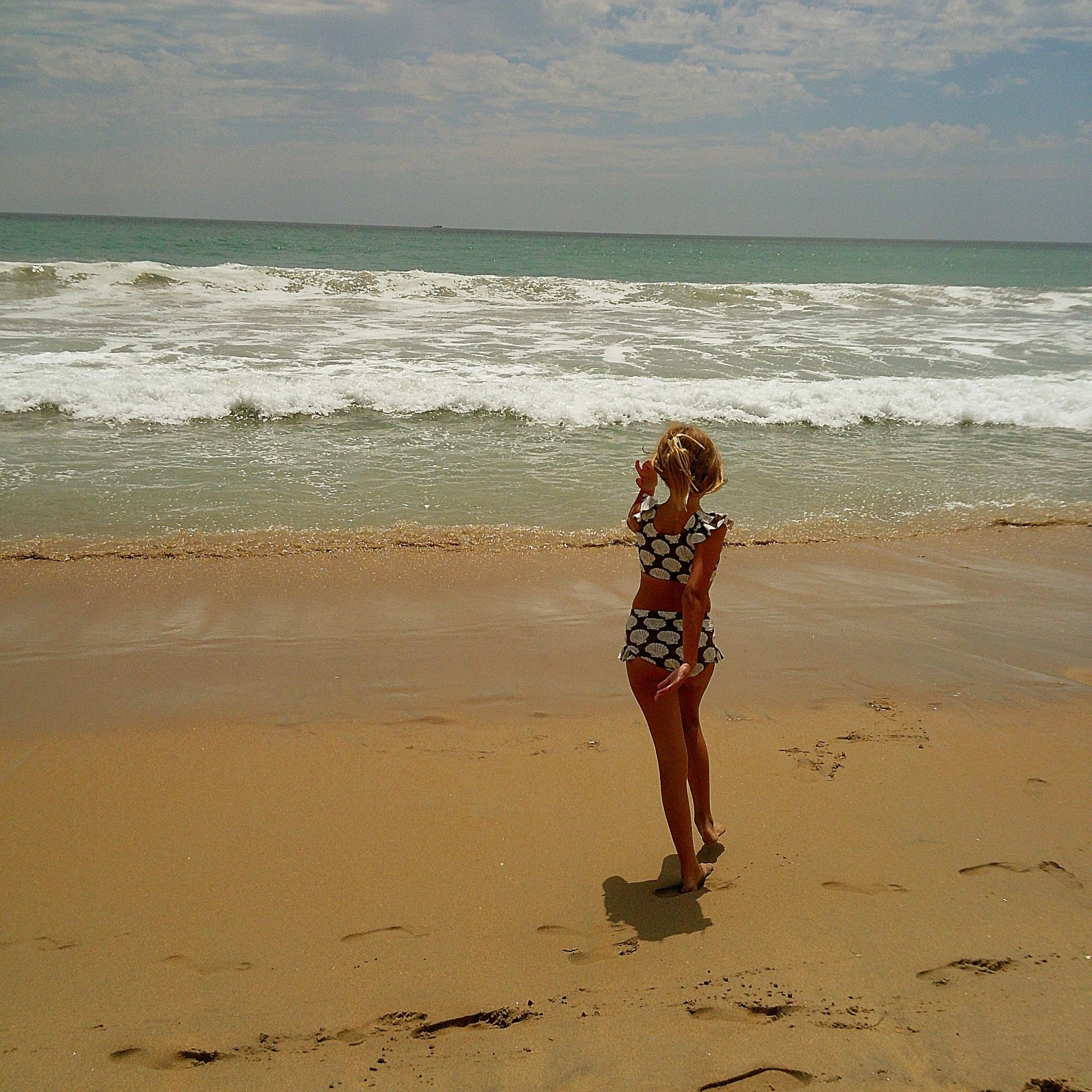 Girl's Two Piece Swimsuit | Seashells