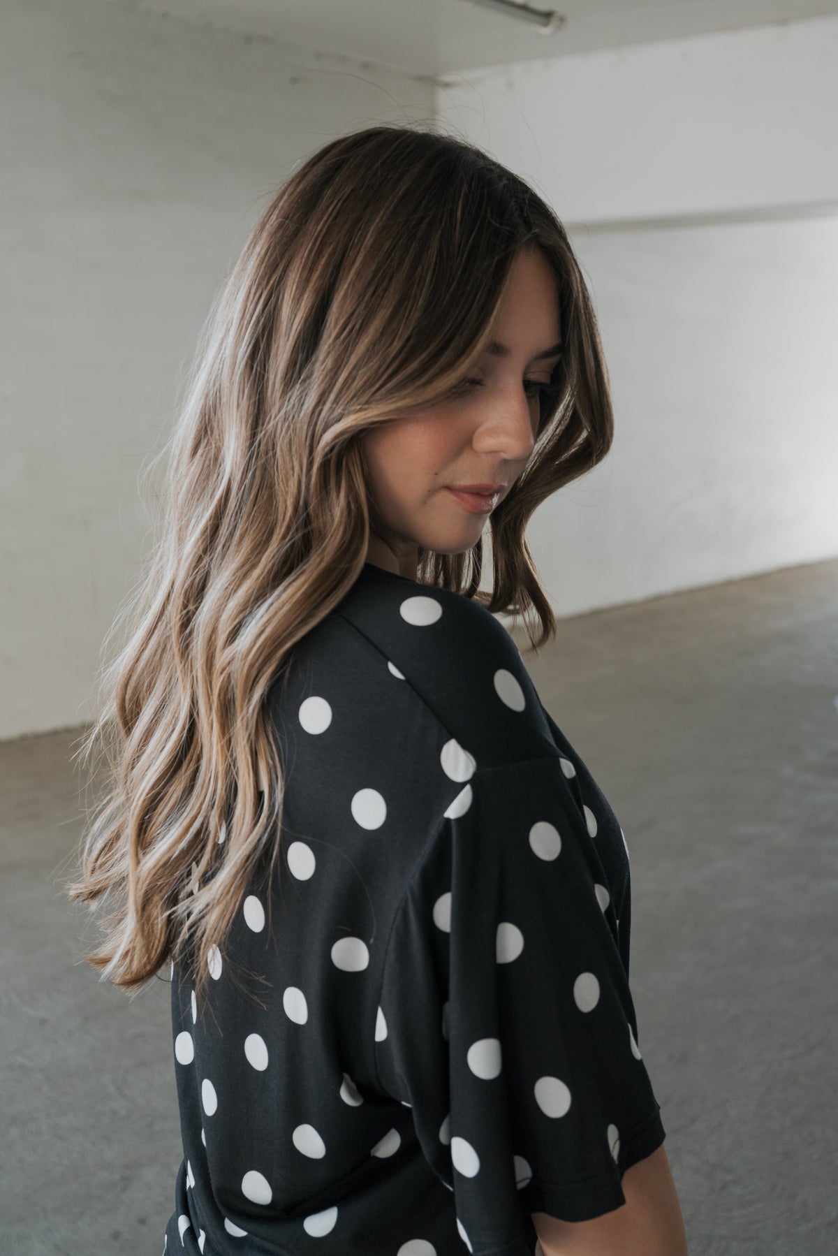 Women's Bamboo Short Set | B&amp;W Polka Dot forever french baby