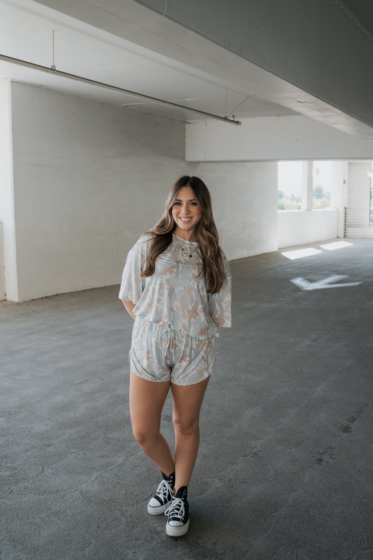 Women's Bamboo Short Set | Woodland forever french baby