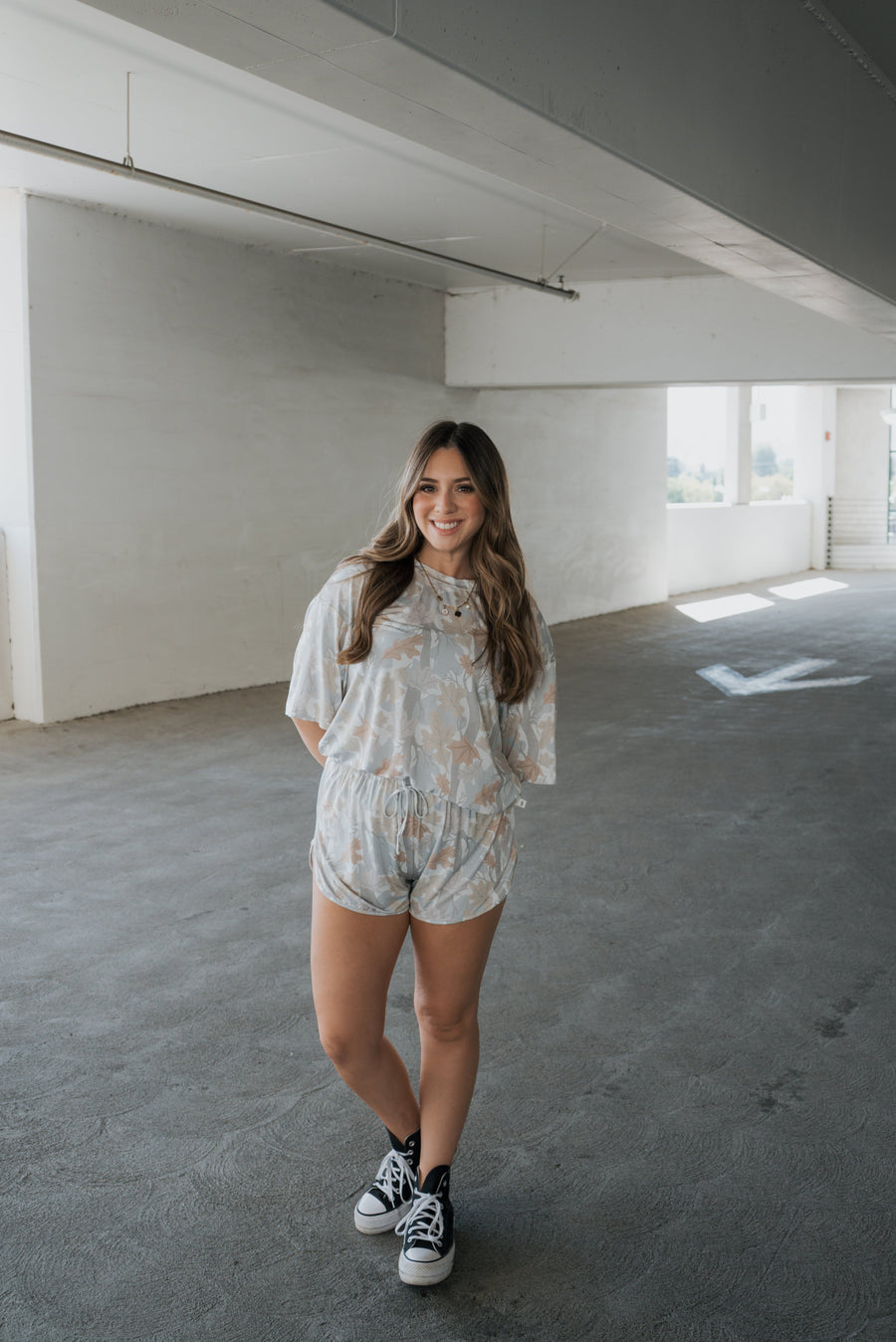 Women's Bamboo Short Set | Woodland forever french baby