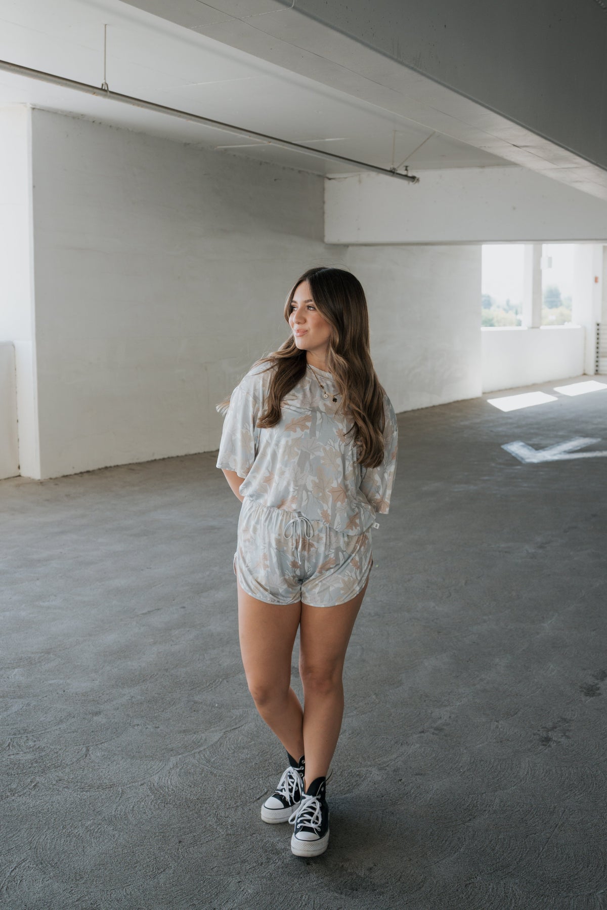Women's Bamboo Short Set | Woodland forever french baby