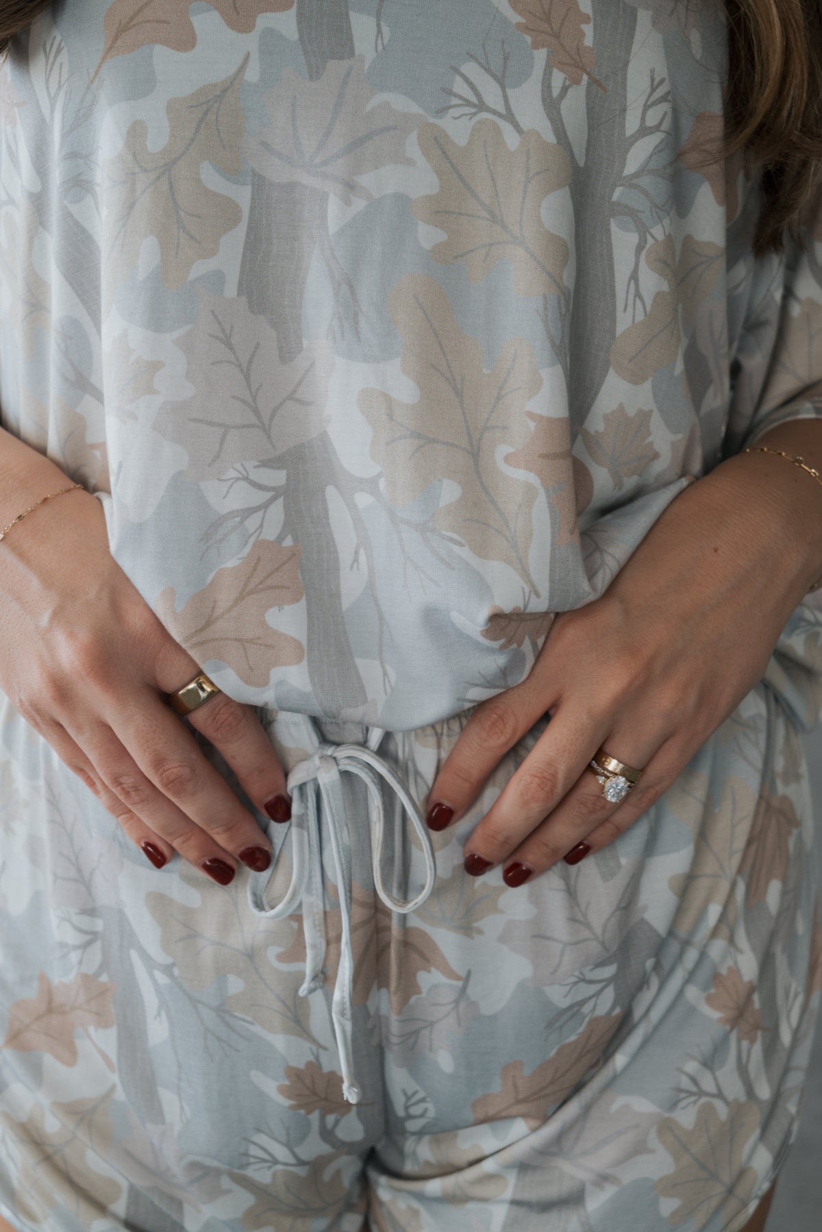 Women's Bamboo Short Set | Woodland forever french baby