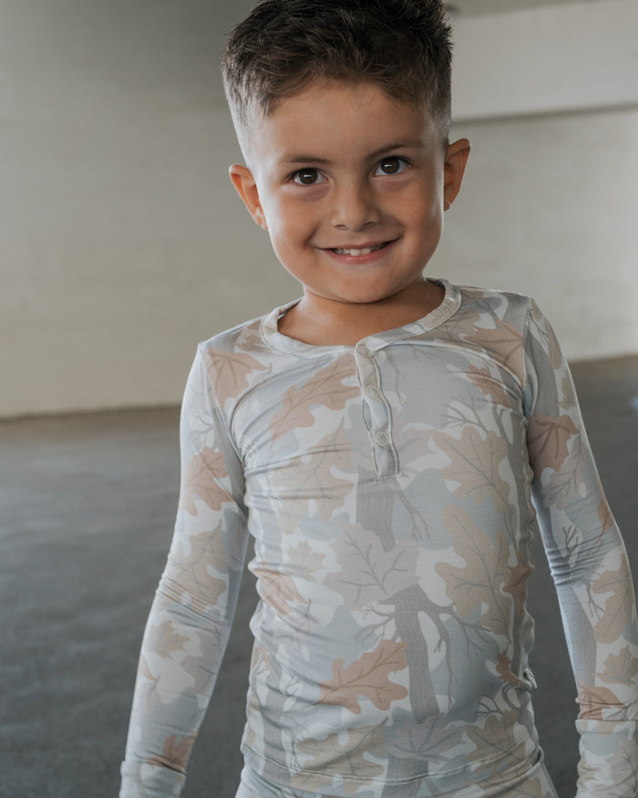 Bamboo Two Piece Pajamas | Woodland forever french baby