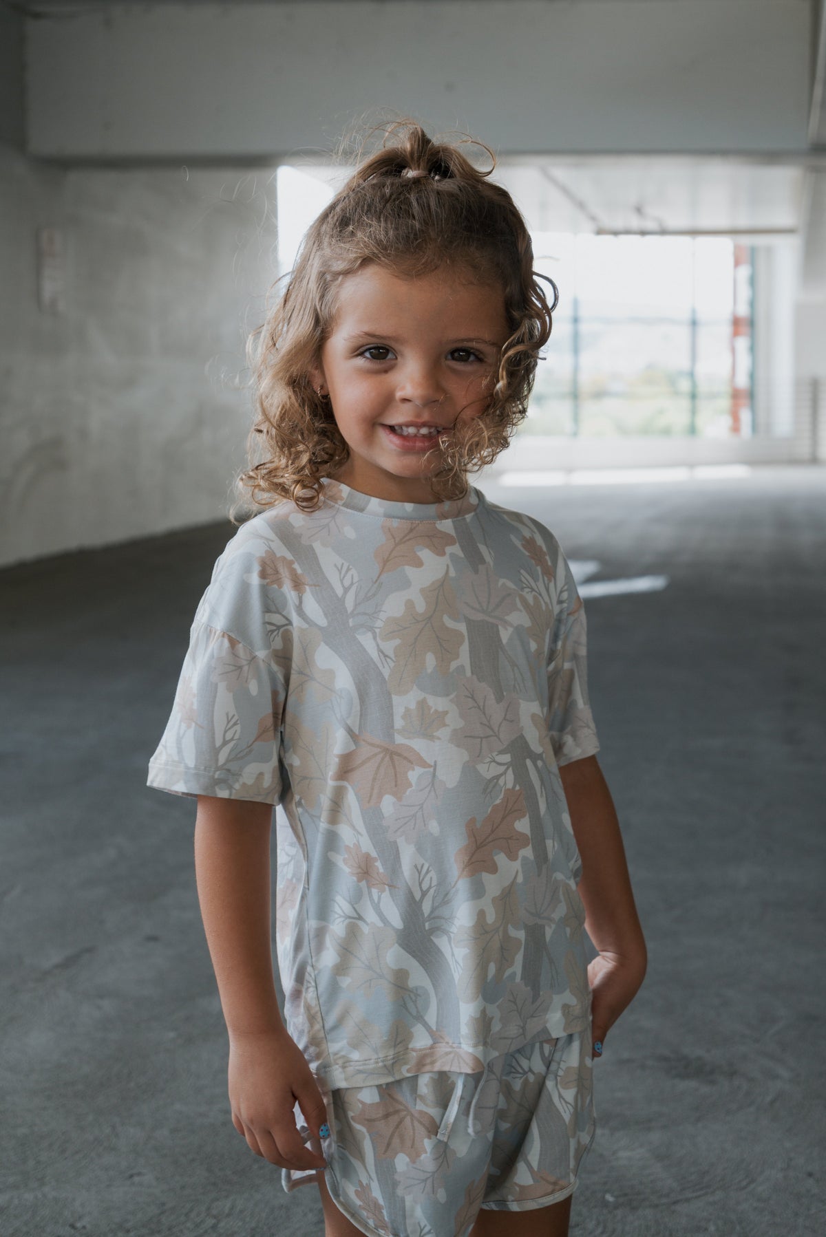 Girl's Bamboo Short Set | Woodland forever french baby