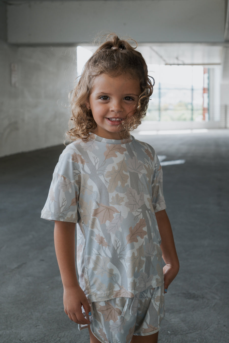 Girl's Bamboo Short Set | Woodland forever french baby