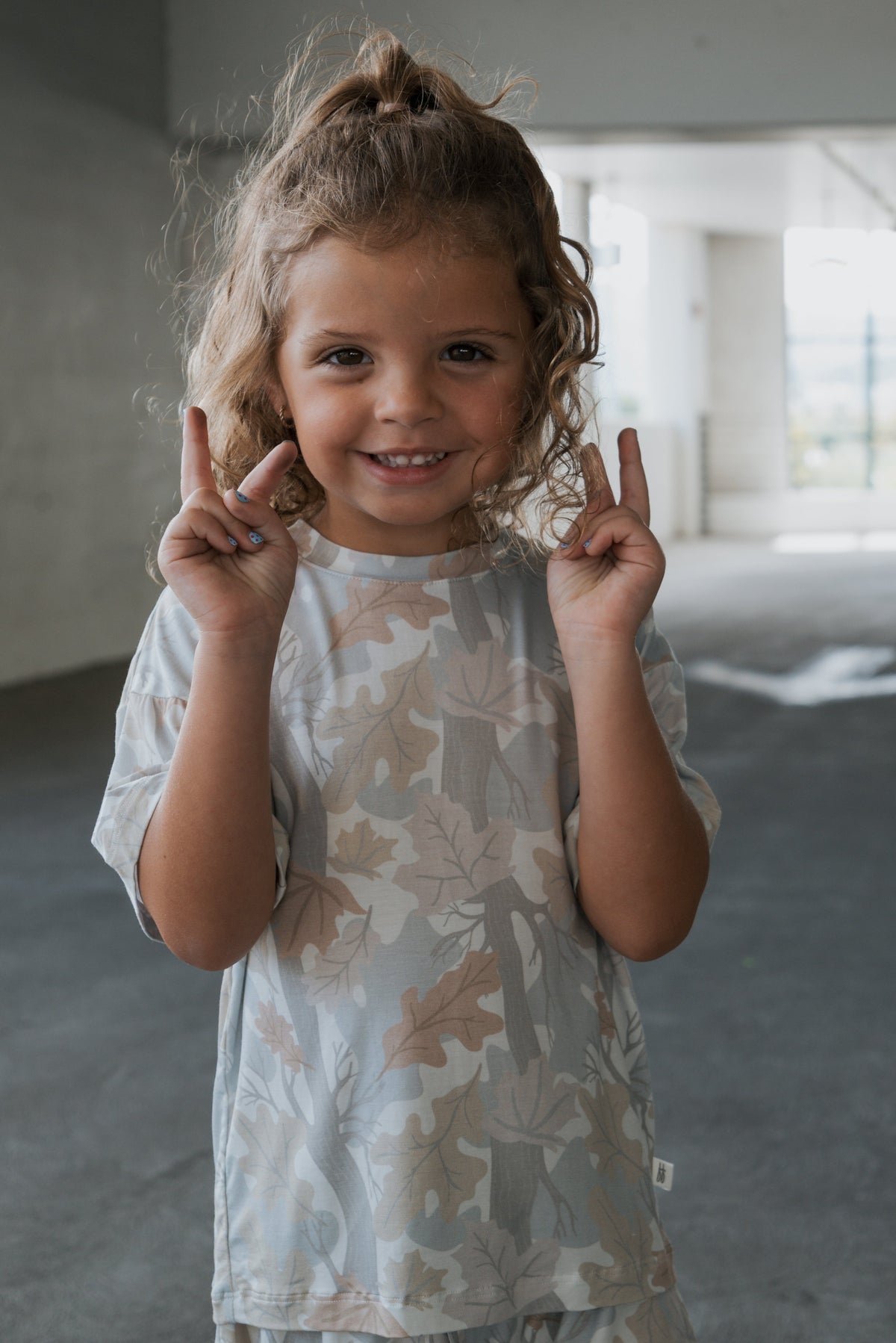 Girl's Bamboo Short Set | Woodland forever french baby