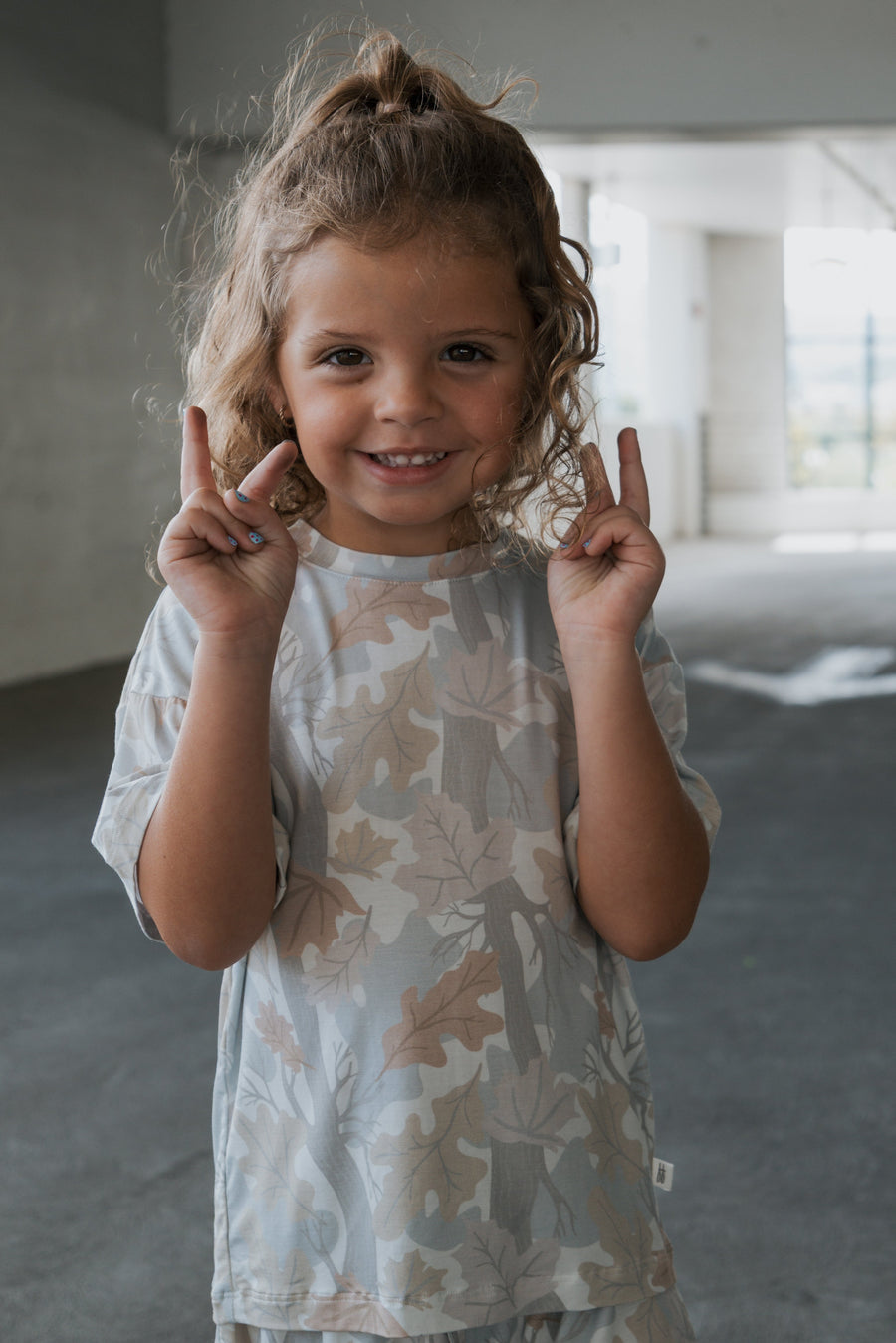 Girl's Bamboo Short Set | Woodland forever french baby