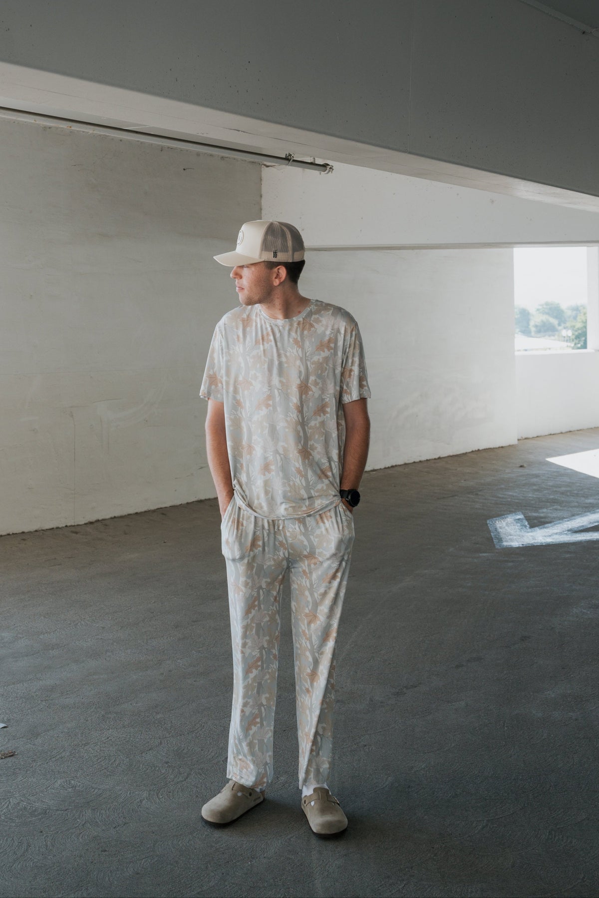 Men's Bamboo Short Sleeve Pajama | Woodland forever french baby