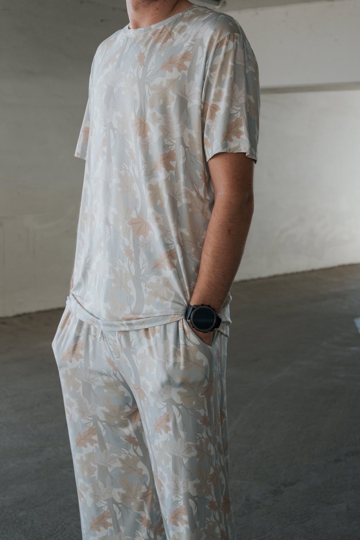 Men's Bamboo Short Sleeve Pajama | Woodland forever french baby
