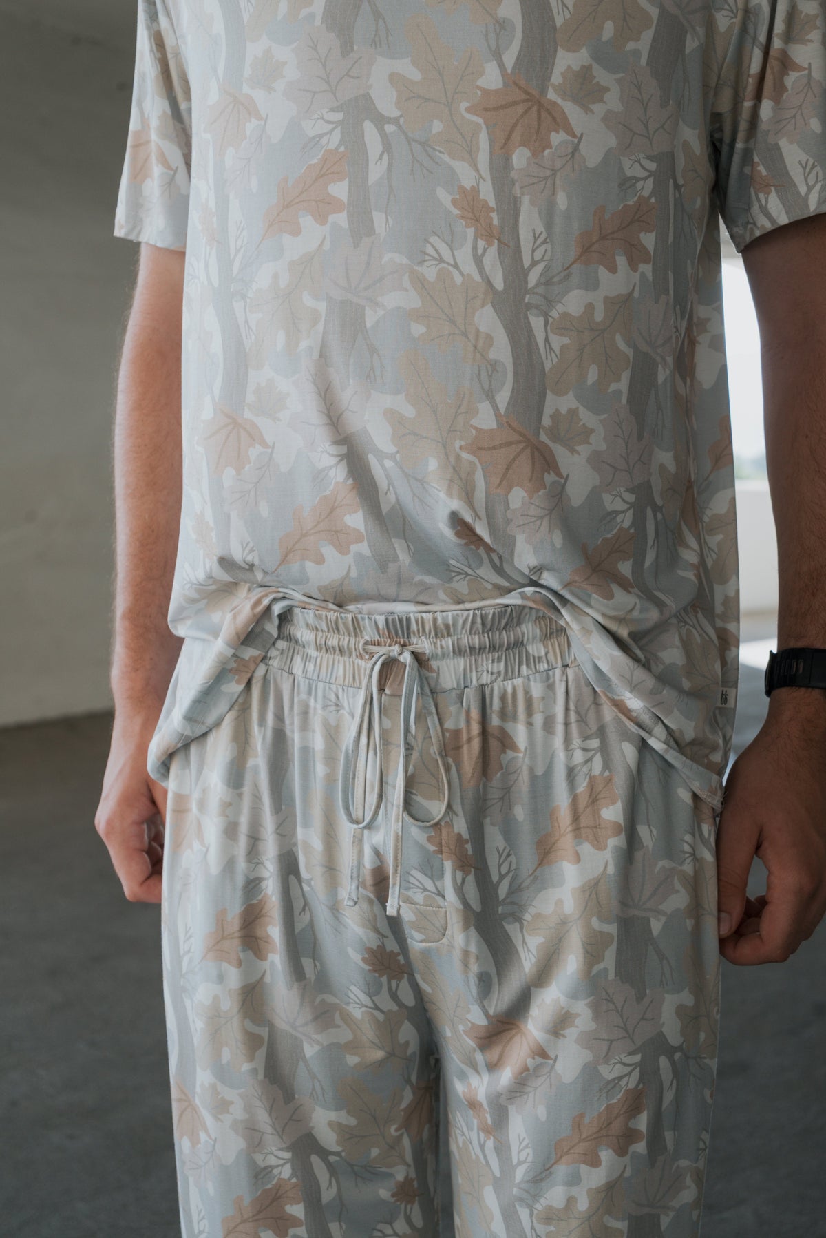 Men's Bamboo Short Sleeve Pajama | Woodland forever french baby