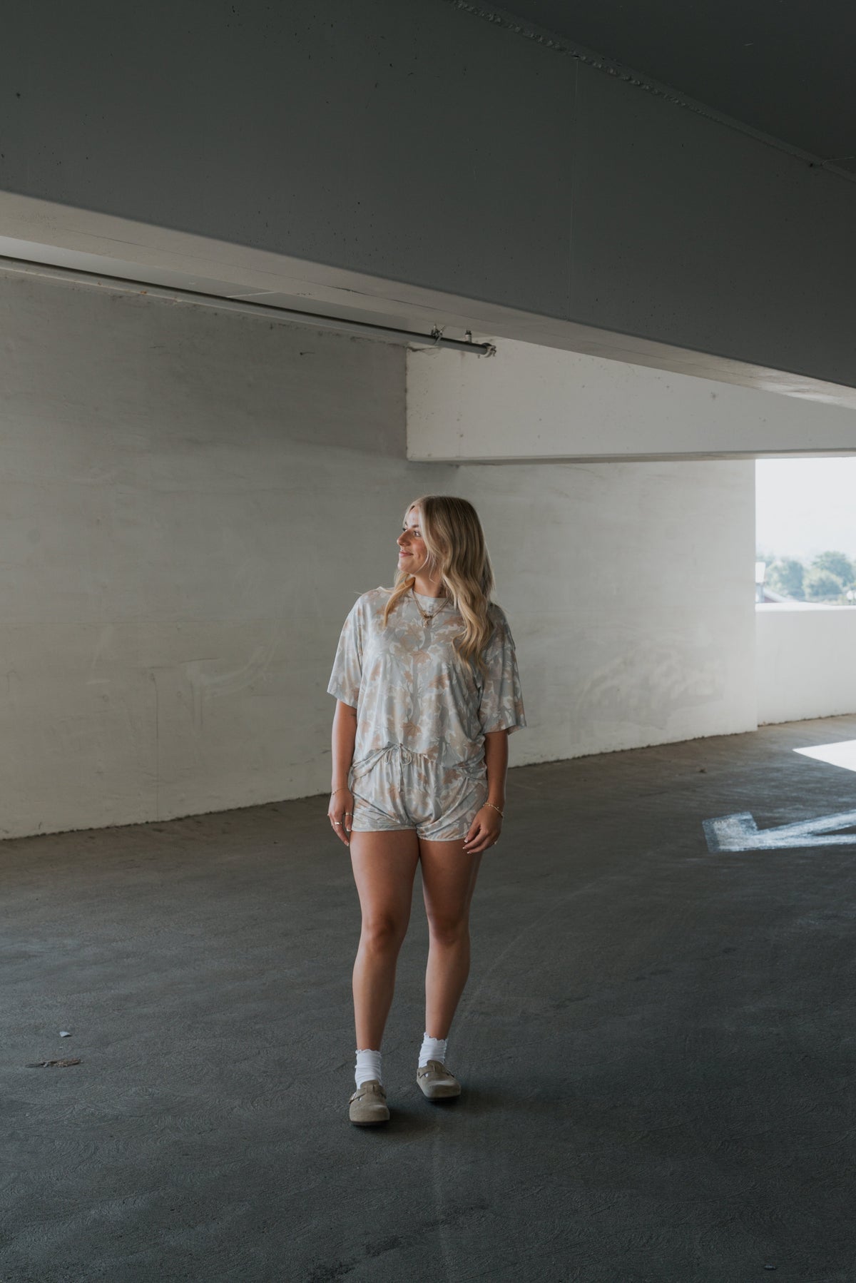 Women's Bamboo Short Set | Woodland forever french baby