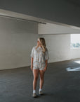 Women's Bamboo Short Set | Woodland forever french baby
