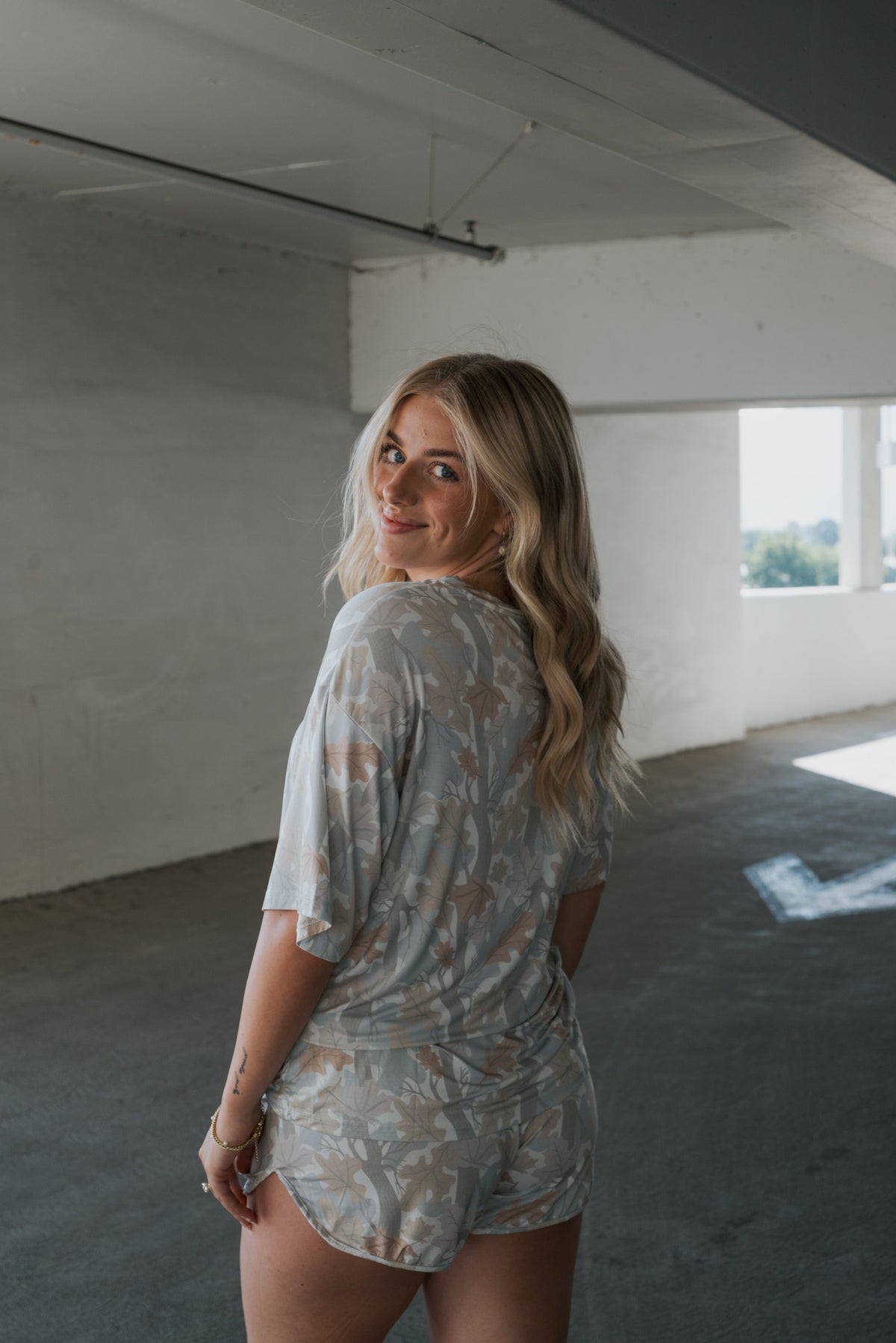 Women's Bamboo Short Set | Woodland forever french baby