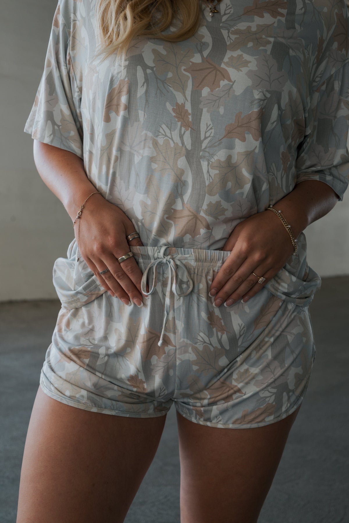 Women's Bamboo Short Set | Woodland forever french baby