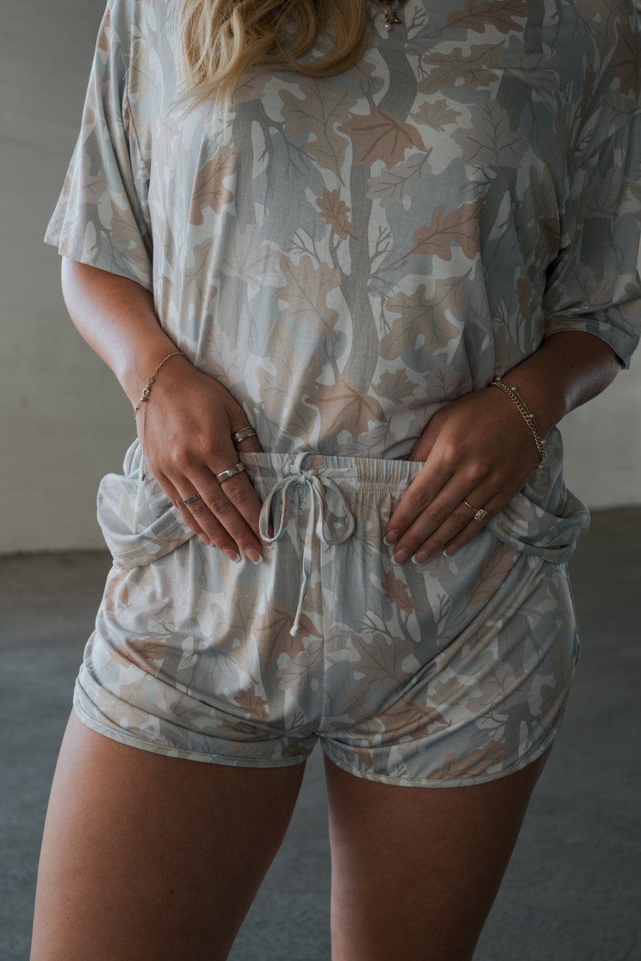 Women's Bamboo Short Set | Woodland forever french baby