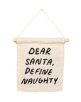 dear santa, define naughty hang sign
