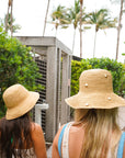 Raffia Bucket Hat with Charms