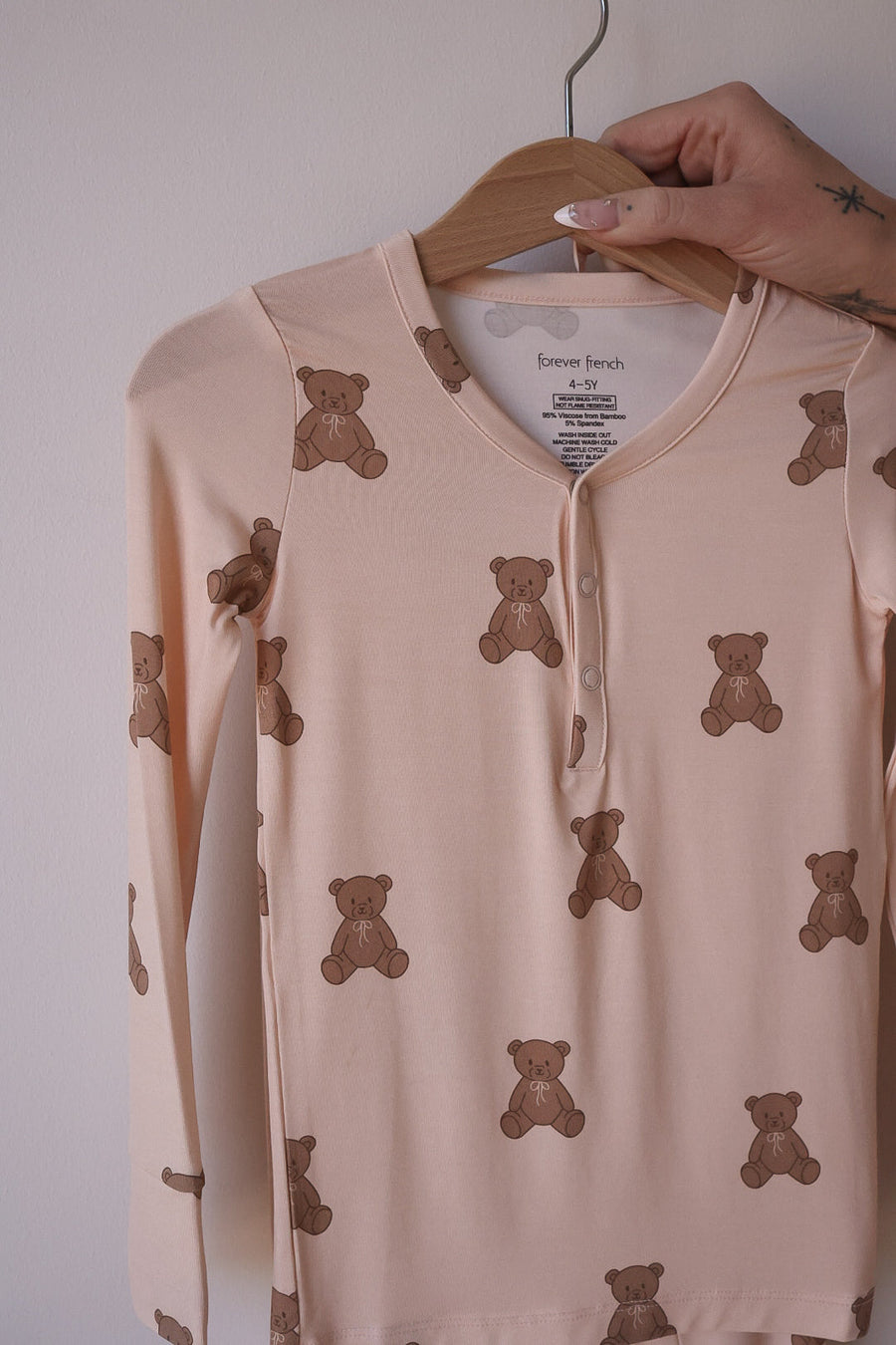 Bamboo Two Piece Pajamas | Lottie forever french baby
