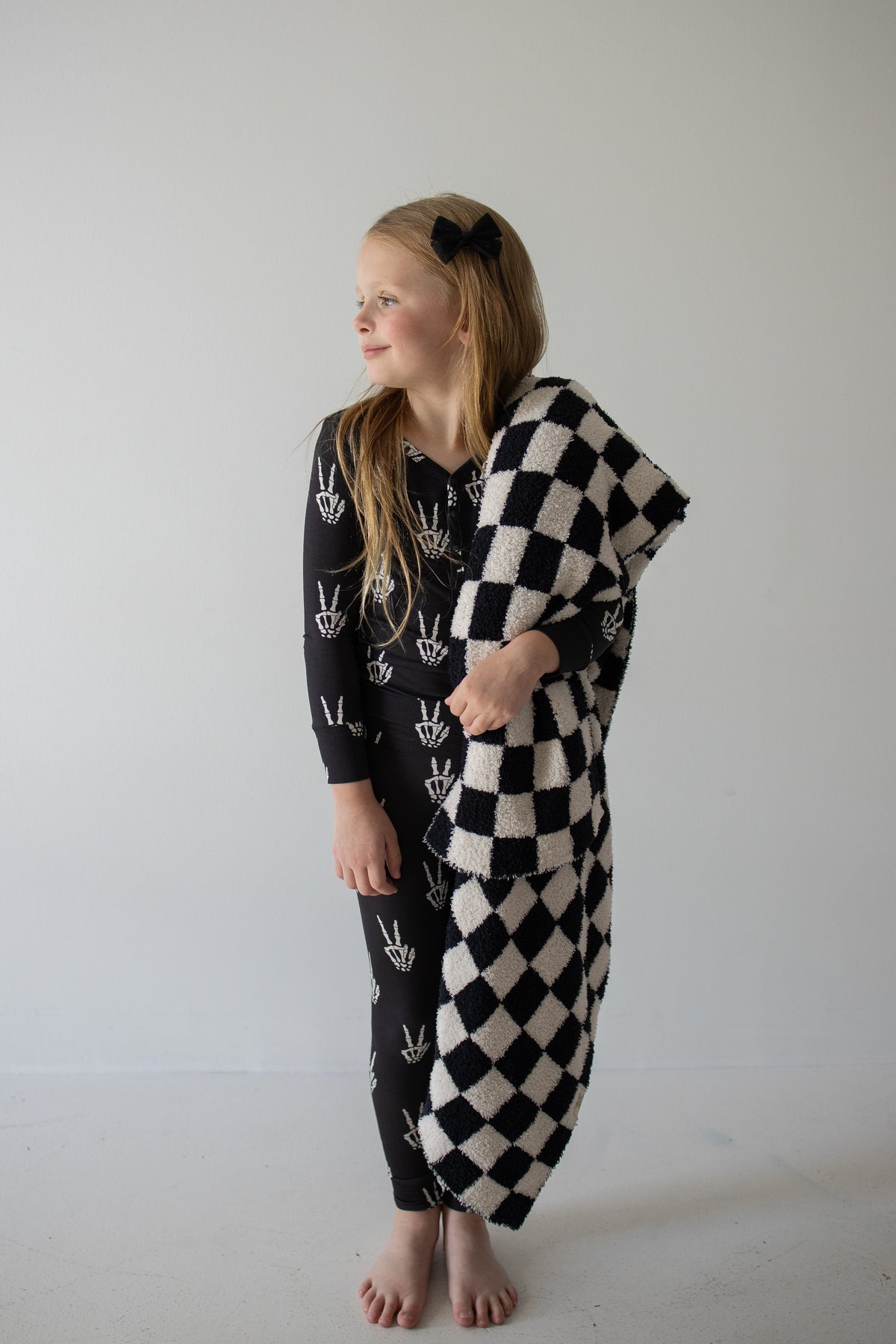 PRE-ORDER ships October 9th |Bamboo Two Piece Pajamas | Midnight Skelly forever french baby