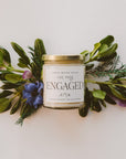 In My Engaged Era Soy Candle - Clear Jar - 9 oz (Wildflowers and Salt)