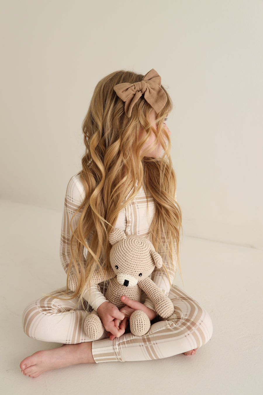 Bamboo Two Piece Pajamas | Ellis Plaid forever french baby