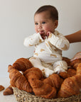 Bamboo Zip Pajamas | Croissants forever french baby