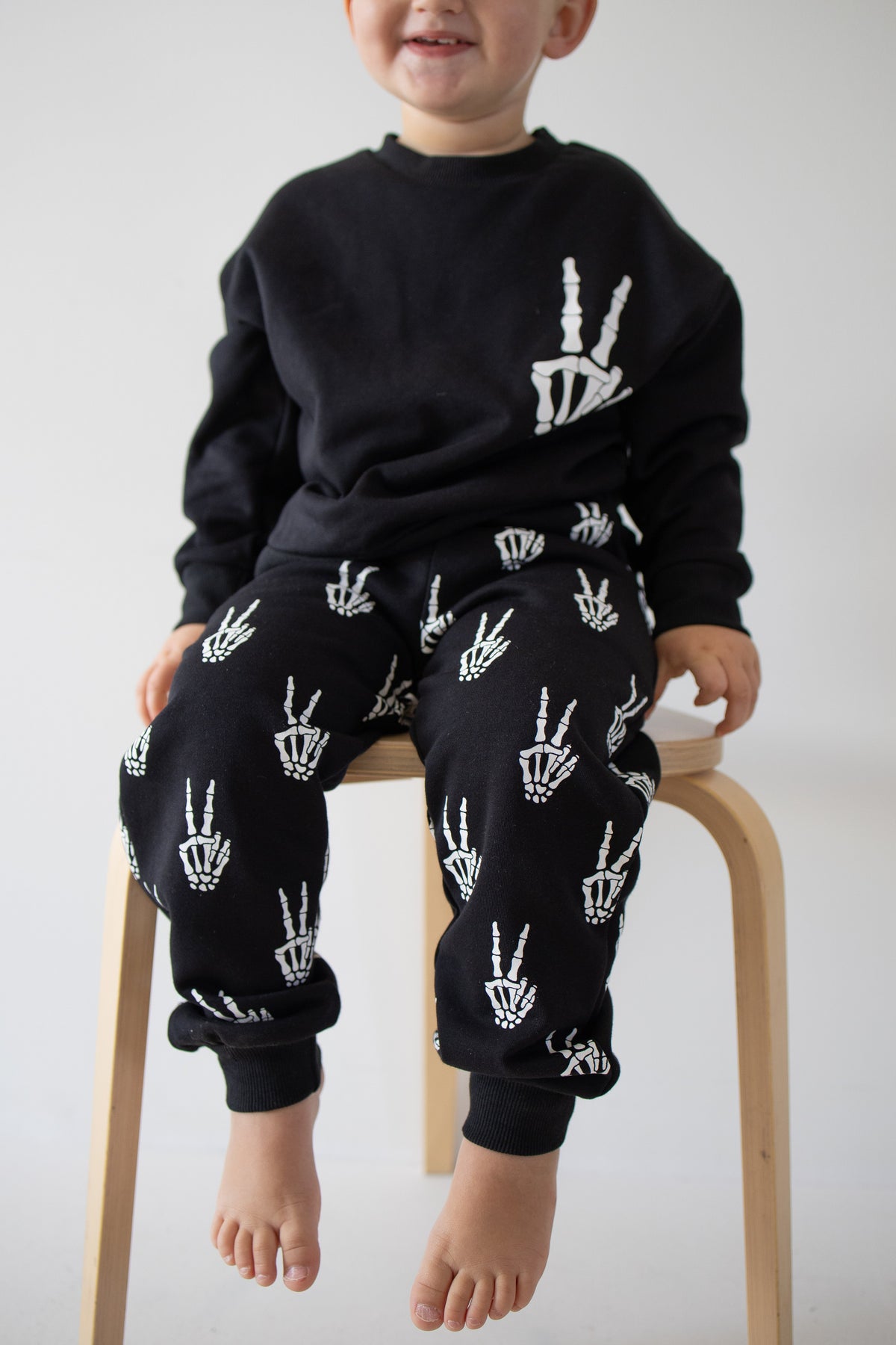 Child Sweat Set | Midnight Skelly forever french baby
